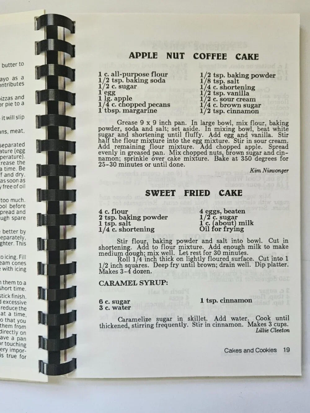 Vintage 1972 Favorite Recipes Bee Branch church Cookbook Illinois granny cottage